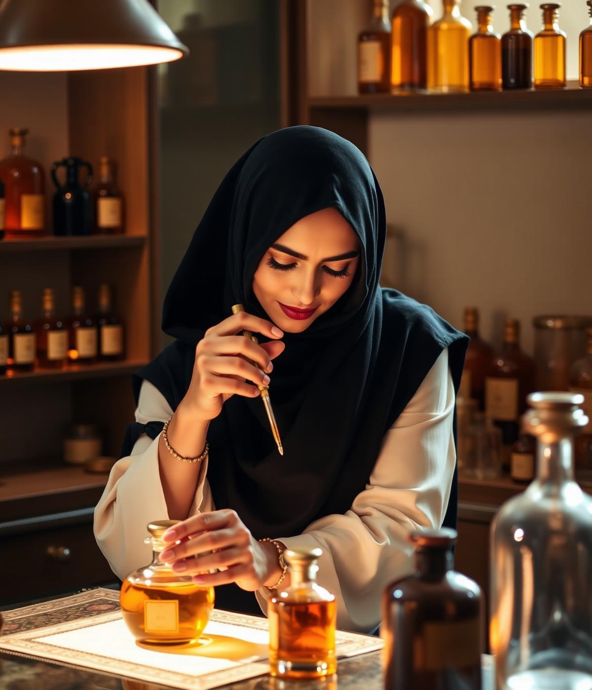 Saada Almukhaini at work